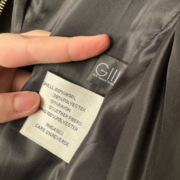 Kenneth Cole New York wool trench coat - Picture 4 of 6